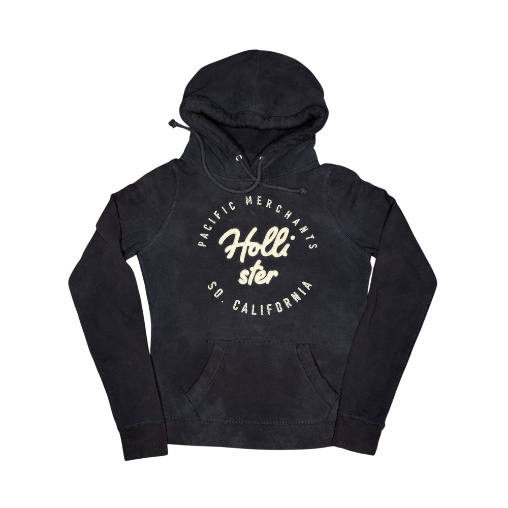 Hollister Hoodie Small Navy Graphic Pullover